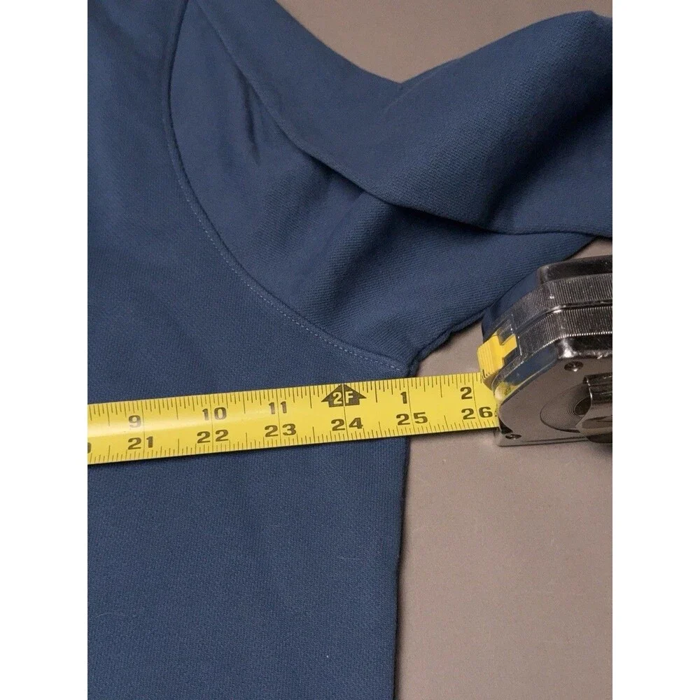 VRST Men's 1/4 Zip Pullover Long Sleeves Teal Blue Sweatshirt Medium NWT